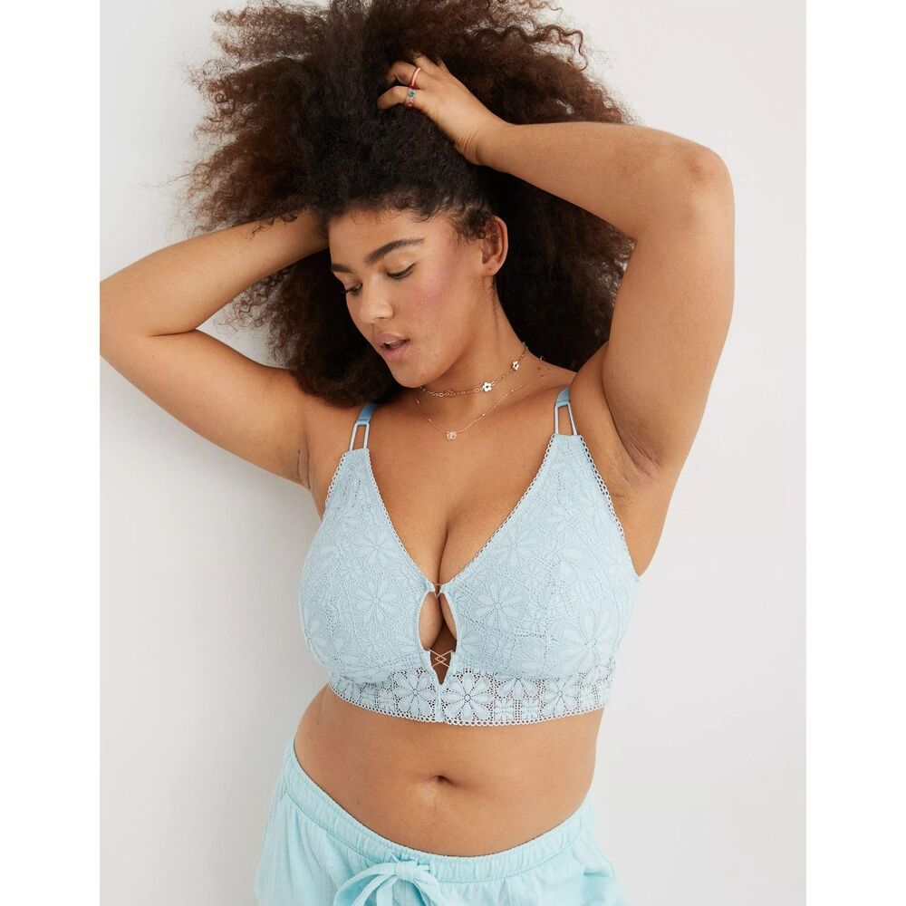 Aerie Lace Padded Longline Bralette